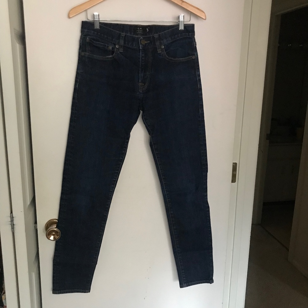 Club Monaco dark wash midrise straight leg jeans 30 classic preppy capsule
